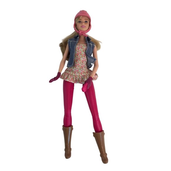 Mattel Barbie Saddle n Ride Walking Horse Set w/Doll Helmet Boots Tested - Picture 7 of 11